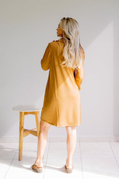 Golden Bloom Dress