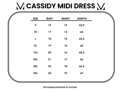 IN STOCK Cassidy Midi Dress - Micro Vintage Floral FINAL SALE