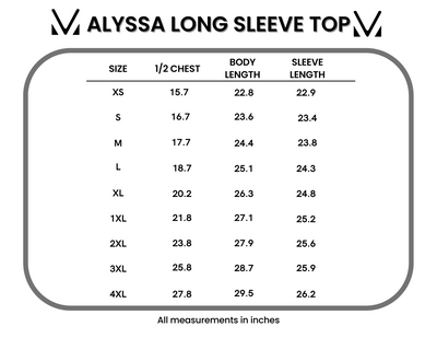 IN STOCK Alyssa Long Sleeve Top - Plum