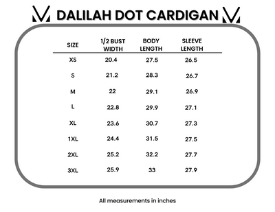IN STOCK Dalilah Dot Cardigan - Tan