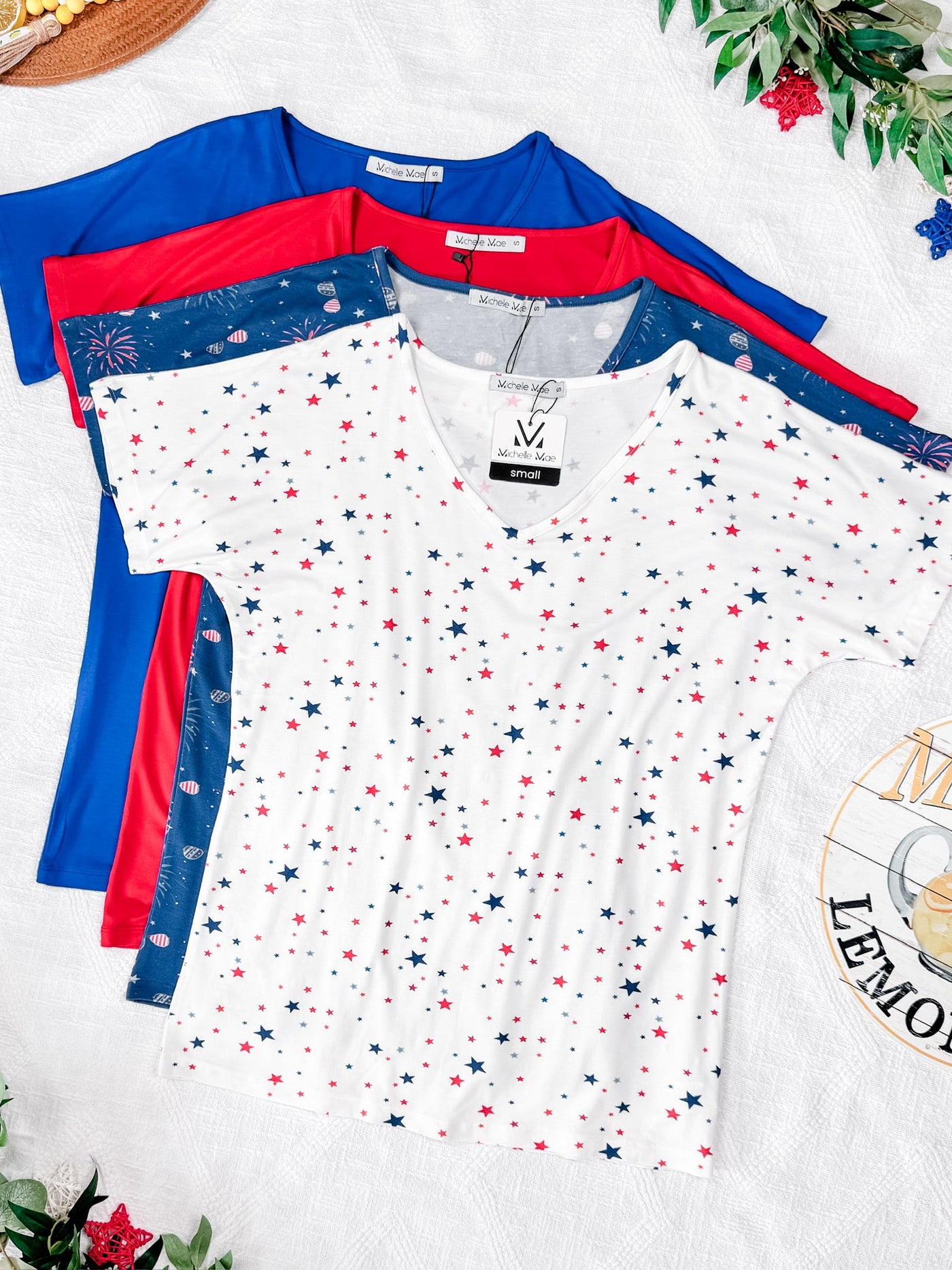 IN STOCK Chloe Cozy Tee - Aviators and Fireworks
