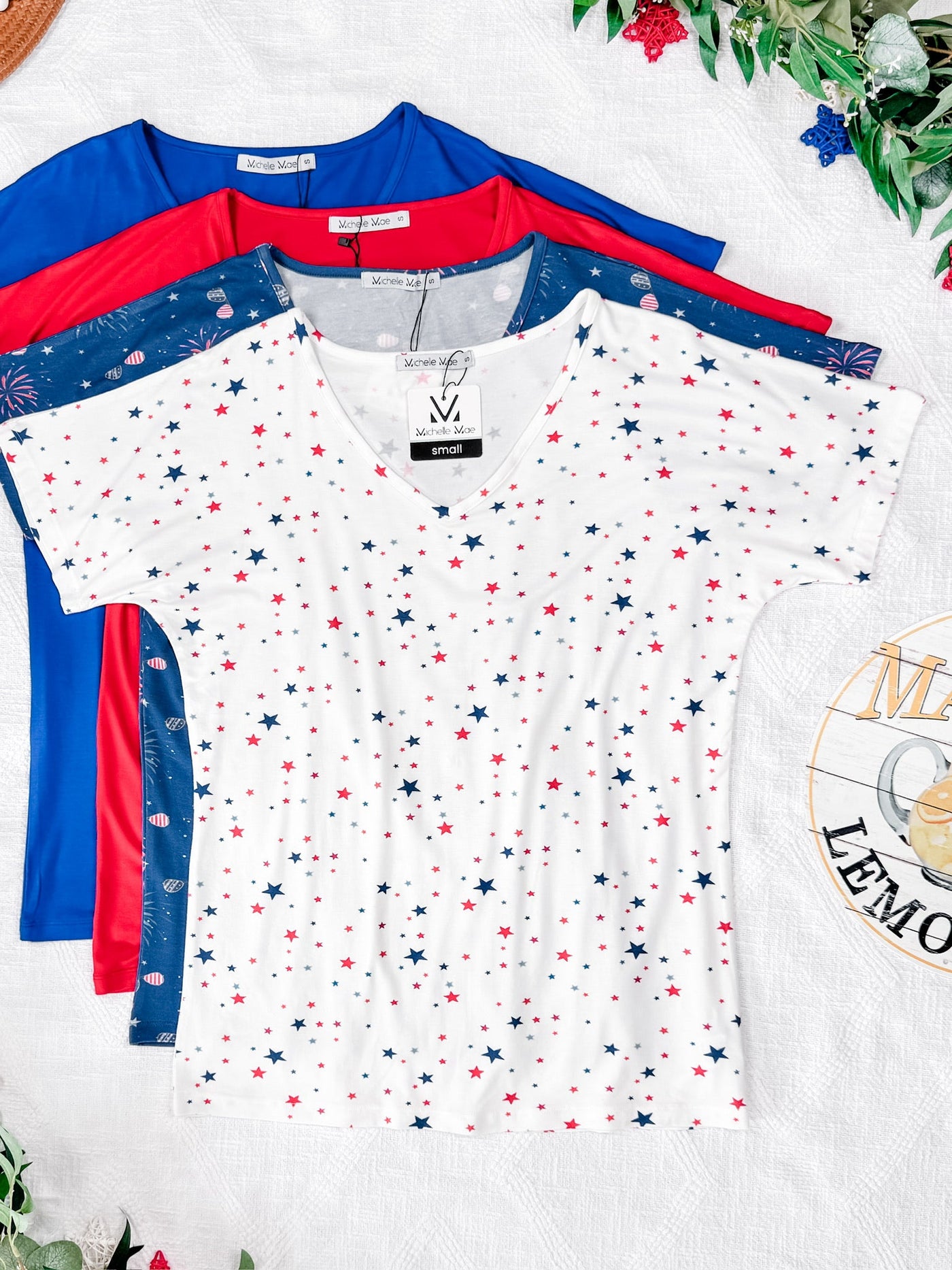 IN STOCK Chloe Cozy Tee - Aviators and Fireworks