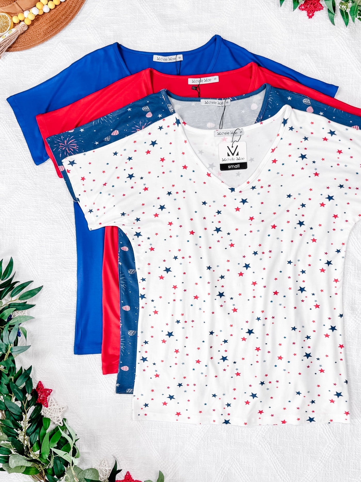 IN STOCK Chloe Cozy Tee - Aviators and Fireworks