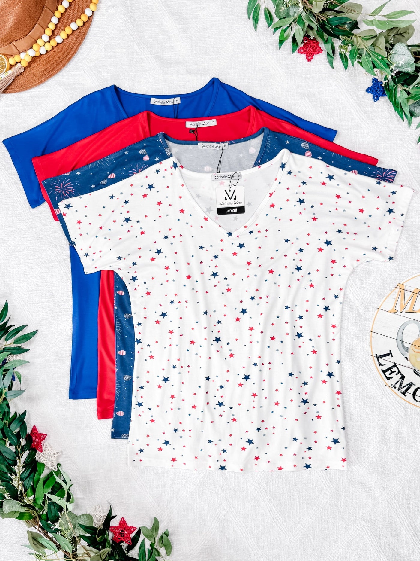 IN STOCK Chloe Cozy Tee - Aviators and Fireworks