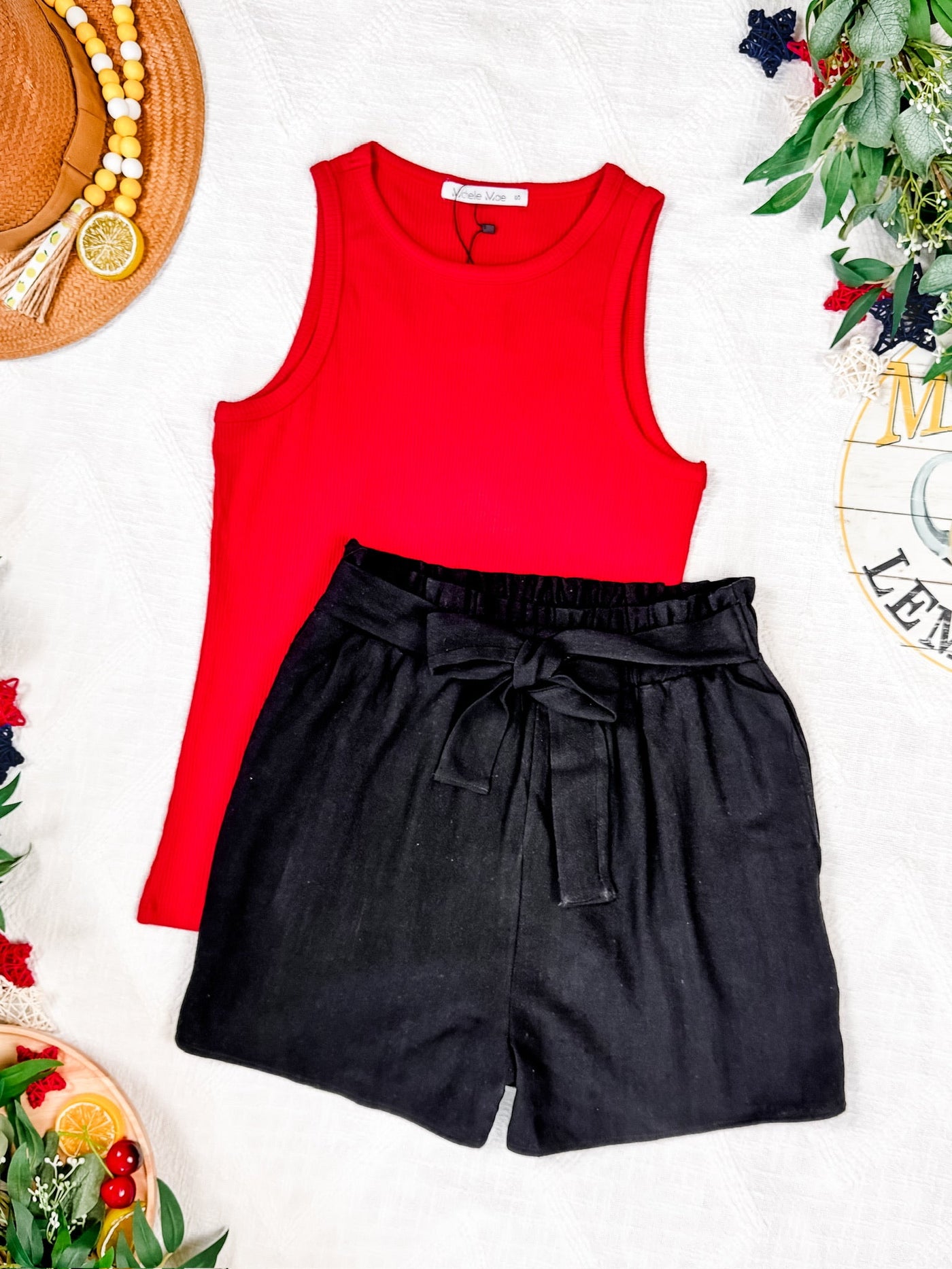 IN STOCK Libby Linen Shorts - Black