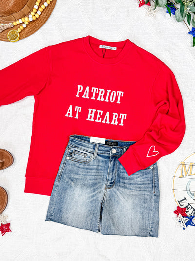 IN STOCK Corrine Embroidered Pullover Top - Patriot at Heart