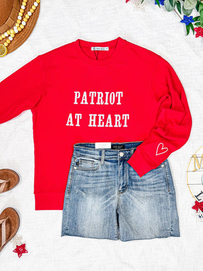 IN STOCK Corrine Embroidered Pullover Top - Patriot at Heart