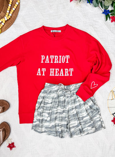 IN STOCK Corrine Embroidered Pullover Top - Patriot at Heart