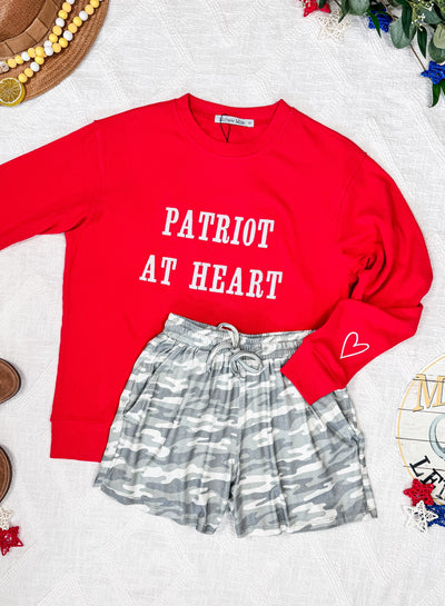 IN STOCK Corrine Embroidered Pullover Top - Patriot at Heart