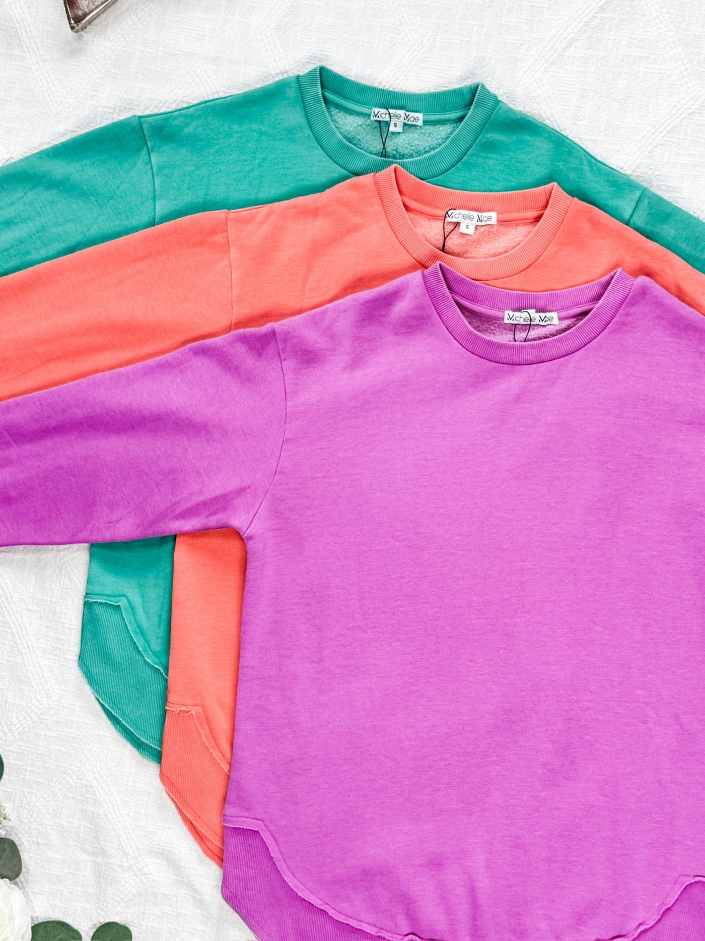 IN STOCK Vintage Wash Pullover - Vivid Orchid