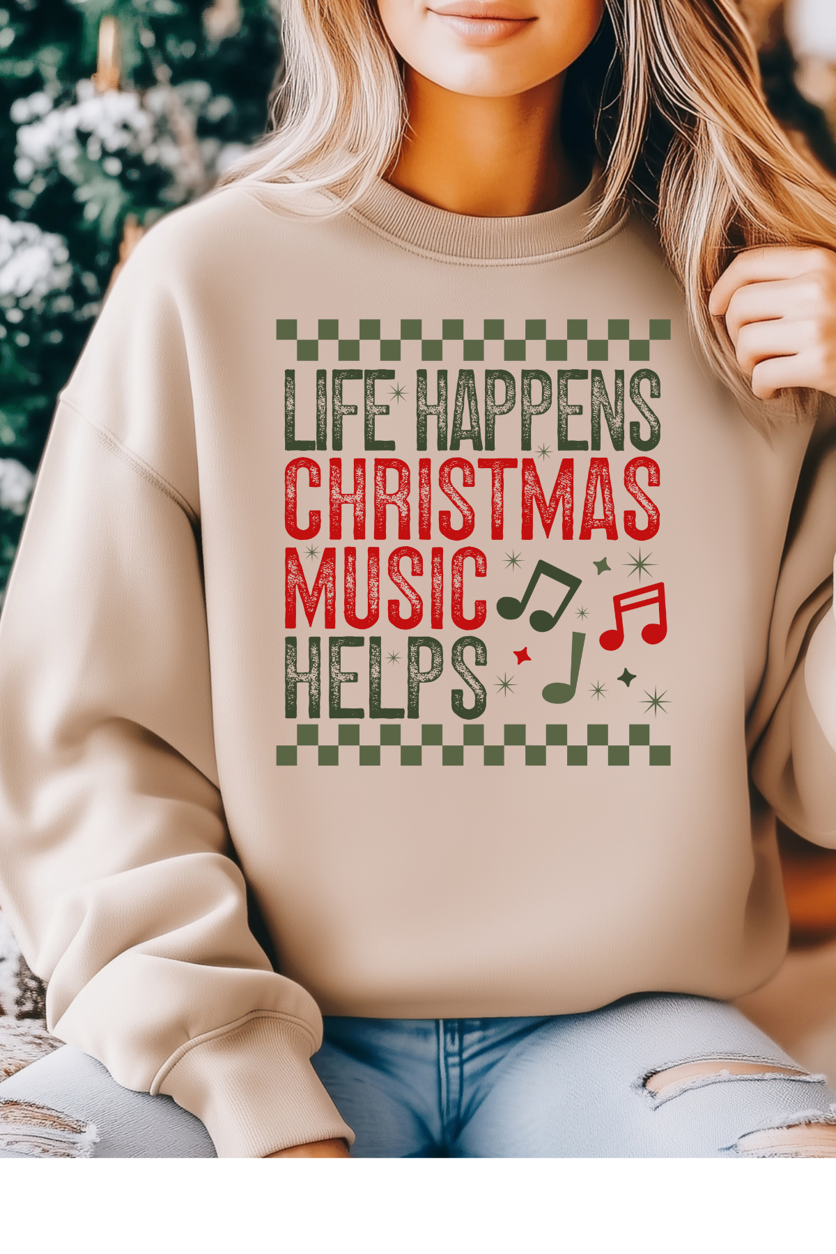 Christmas Music Helps Sweatshirt