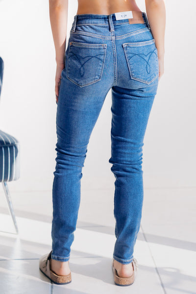 Sapphire Mist Judy Blue Thermal Skinnies