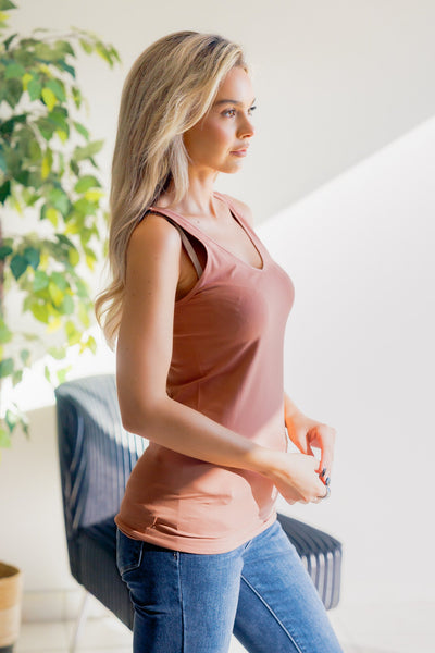 Shadowed Blush Tank