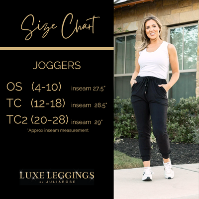 Ready to Ship | The Reagan - Black Joggers  - Luxe Leggings by Julia Rose®