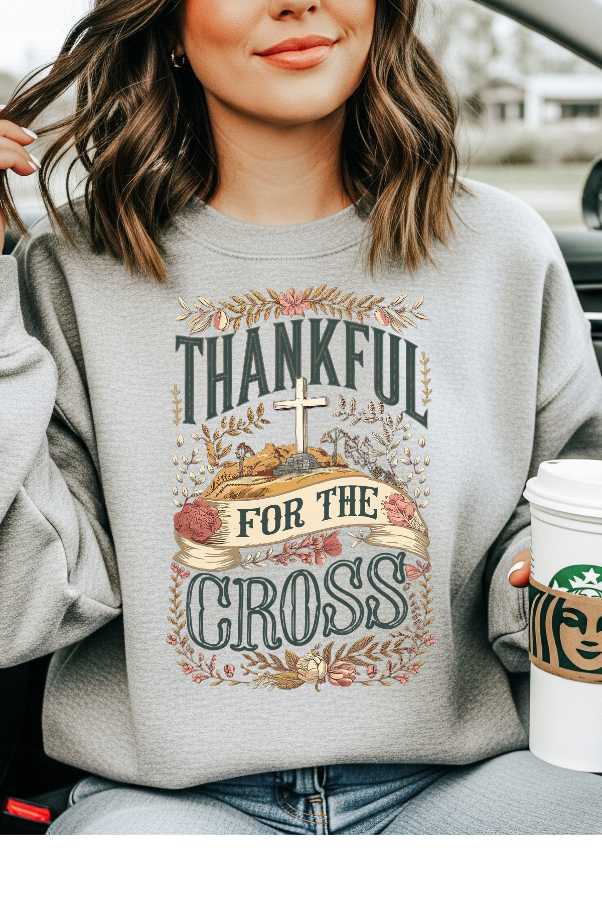 Thankful for the Cross Sweatshirt