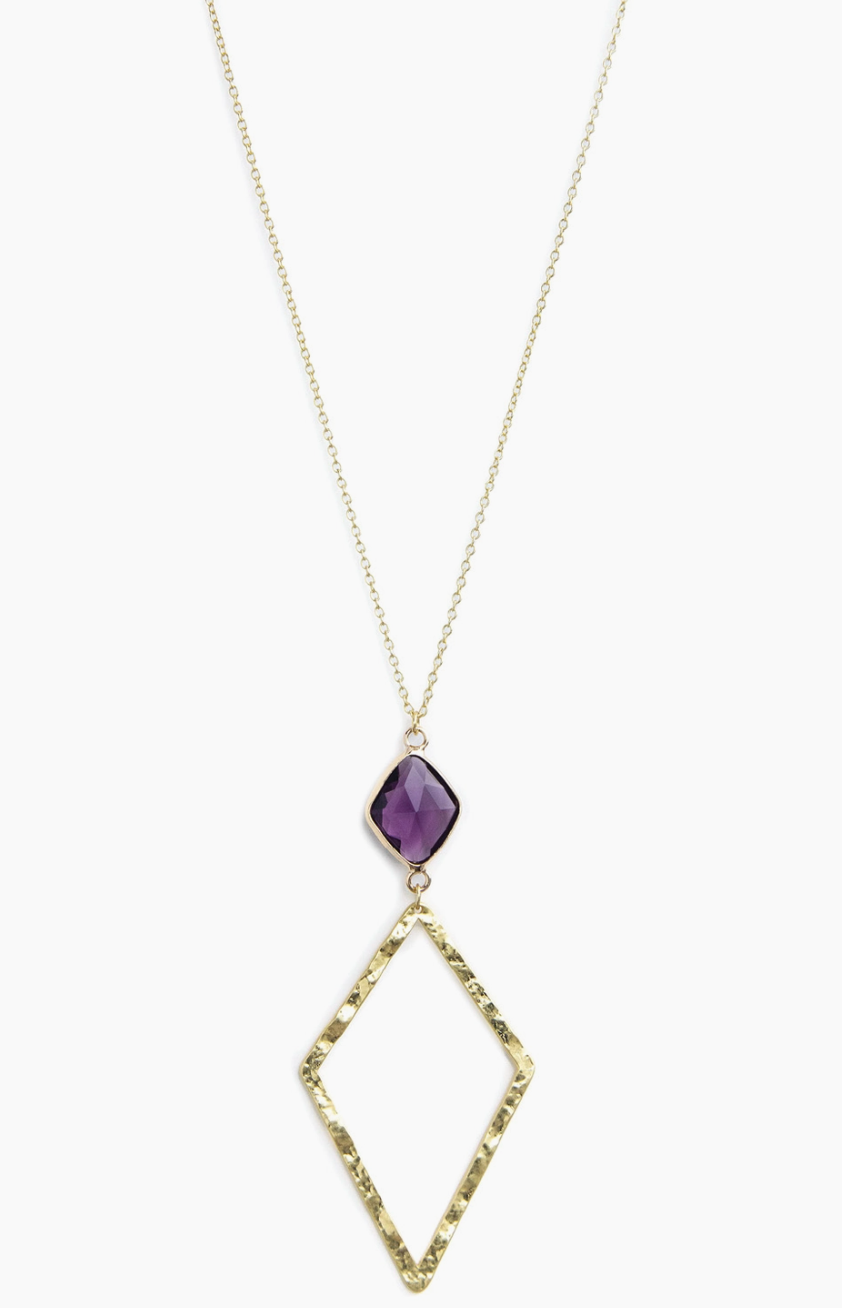 Crystal Accented Long Necklace