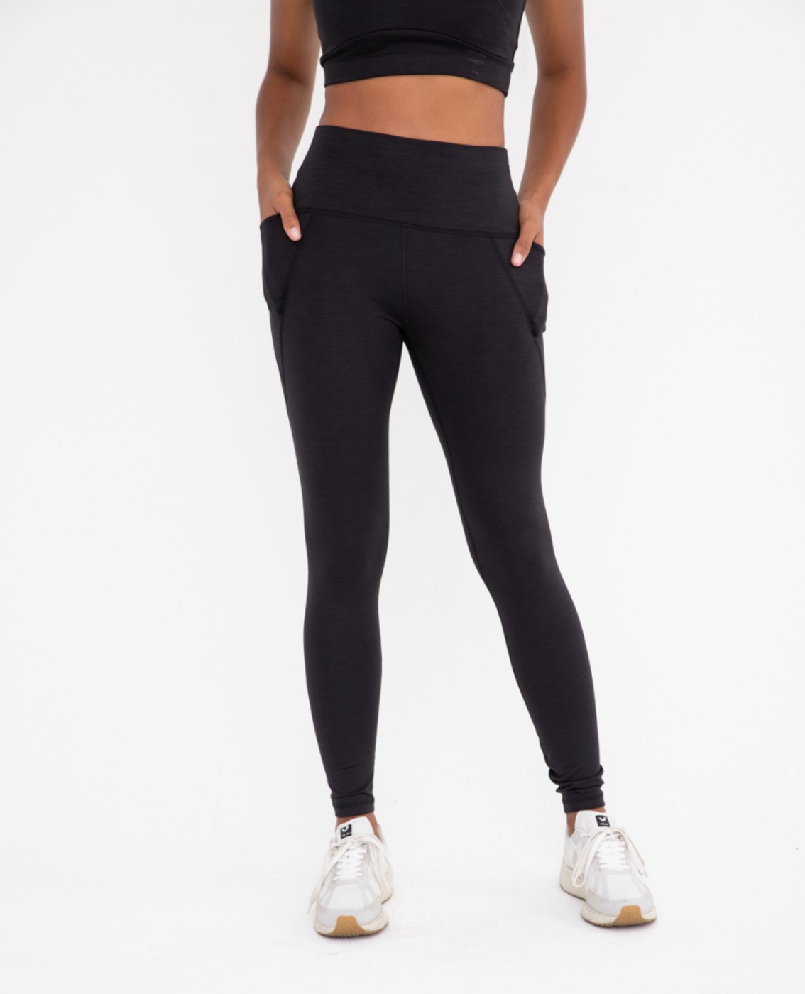 Black Tummy Control Pocket Leggings