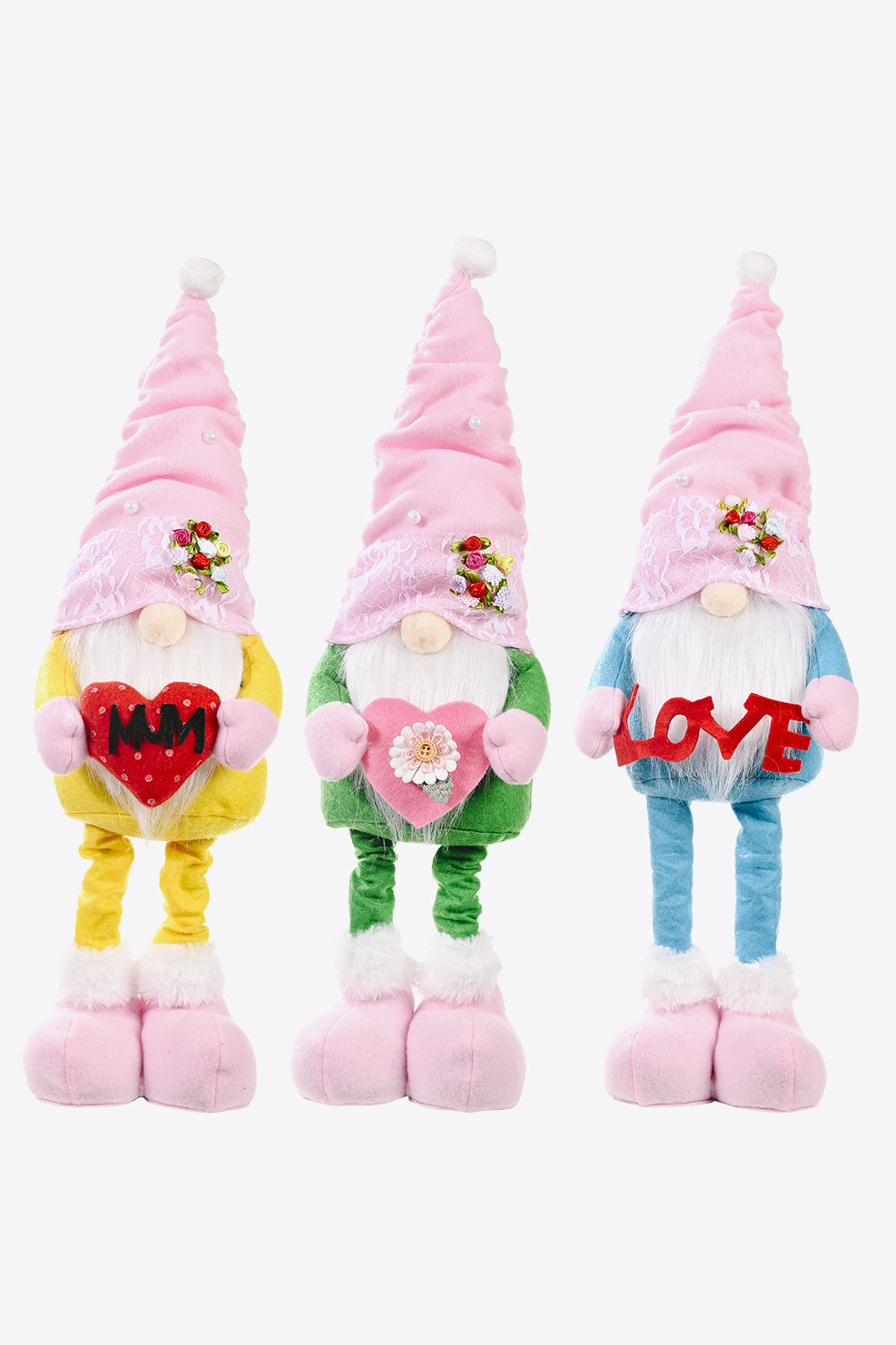 Mother's Day Pearl Decor Faceless Gnome